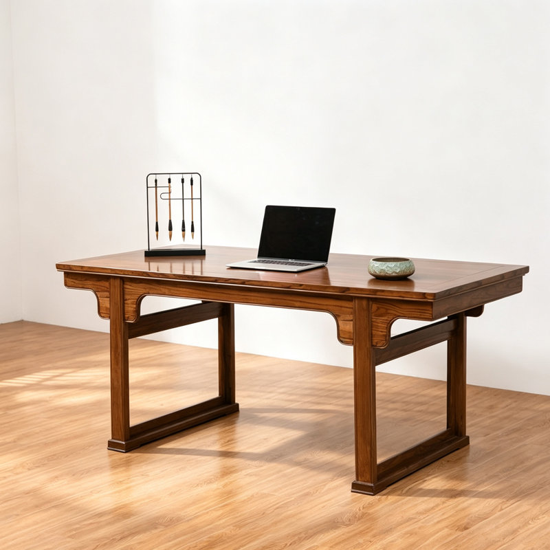 New Chinese-Style Solid Wood Office Desk
