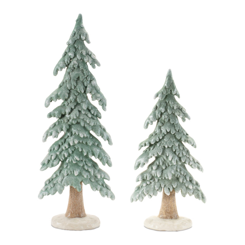 Pin d'hiver scintillant (ensemble de 2)