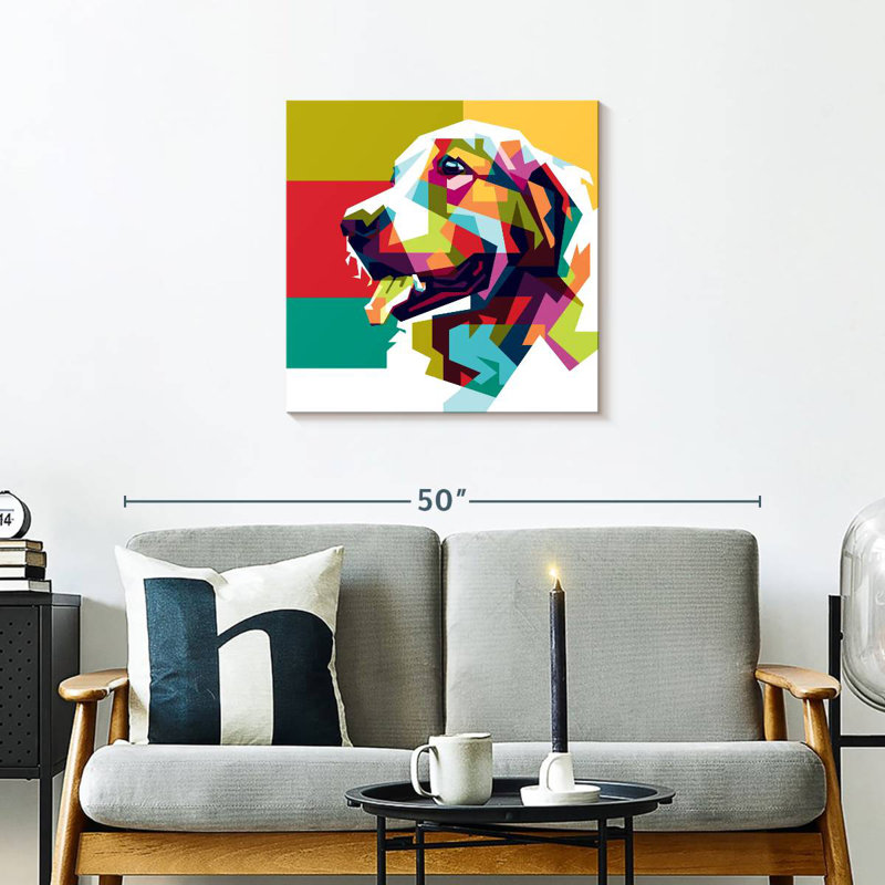 Golden retriever Brampt abstrait