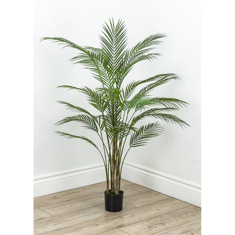 Faux botanique de Madagascar au fini vert, hauteur de 50 po