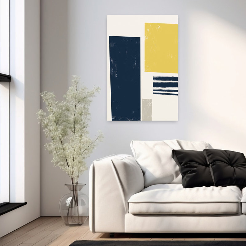 Art contemporain contemporain abstrait, H 36 po x l 24 po