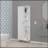 FM FURNITURE Randall Linen Cabinet, With 1  Door And 9 Shelves, White
