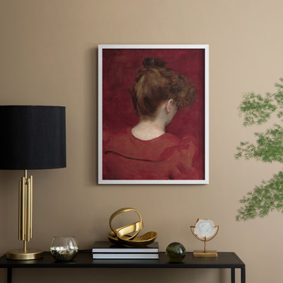 Vintage Portrait Print CXIII Framed Print - Solid Wood