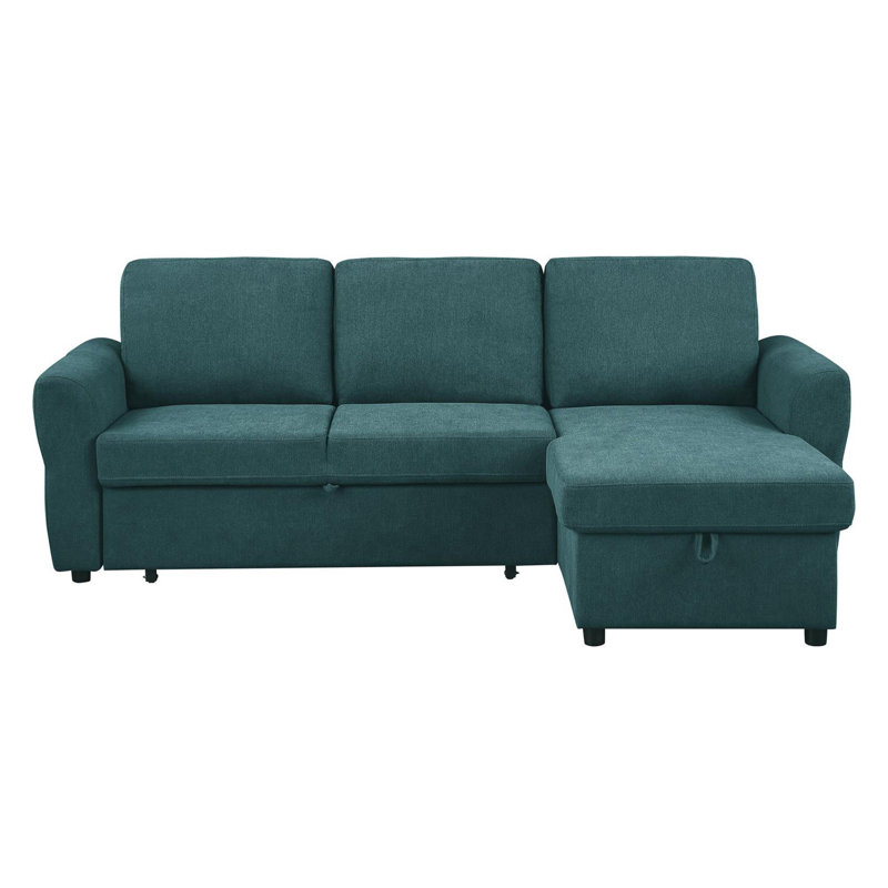 Canapé-lit modulaire Pavone, Tissu vert