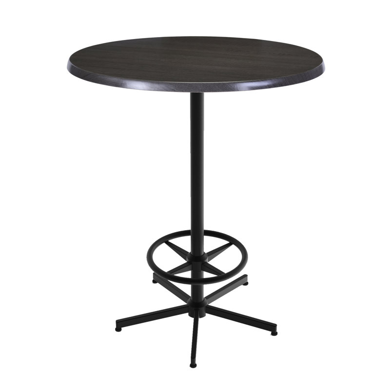 42" Tall, Indoor/Outdoor Table, Charcoal, 30" L x 30" W
