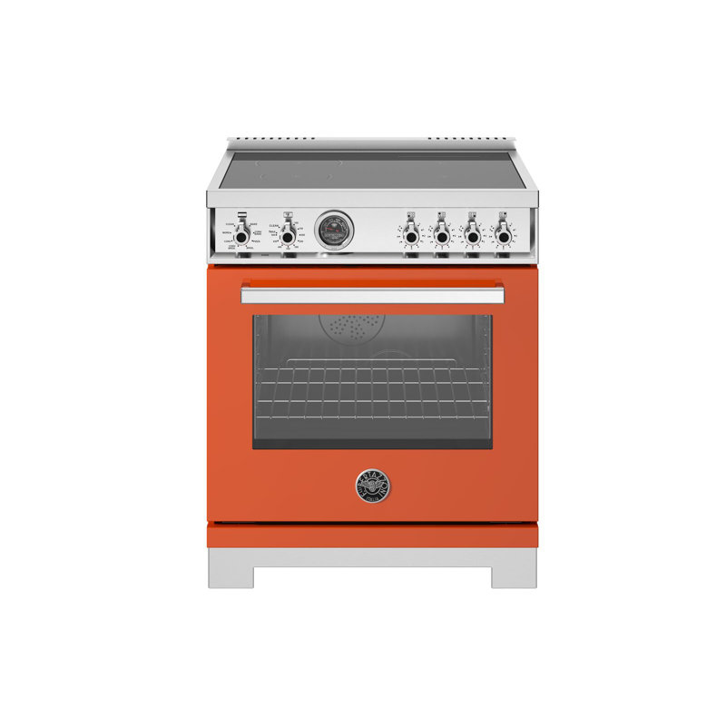Professional Series Range 30" - 4 Brass Burners - Self-Clean Oven, Orange