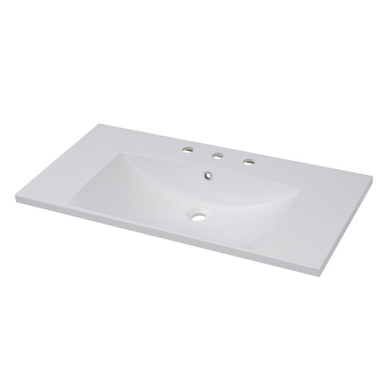 Comptoir de meuble-lavabo en résine