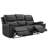 Ilkeston 81.6" Wide Vegan Leather Manual Reclining Sofa, 3-Seater Recliner Couch with Cup Holders-109196133