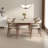 Rectangular Stone Slab Solid Wood Dining Table-603105340