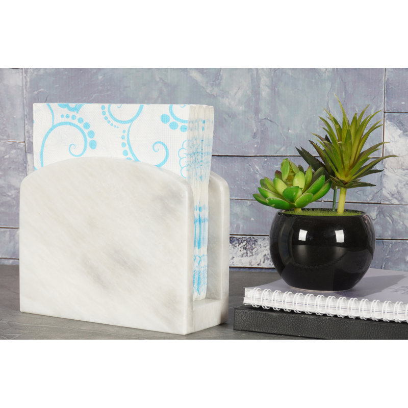 Porte-serviette fait à la main, Blanc