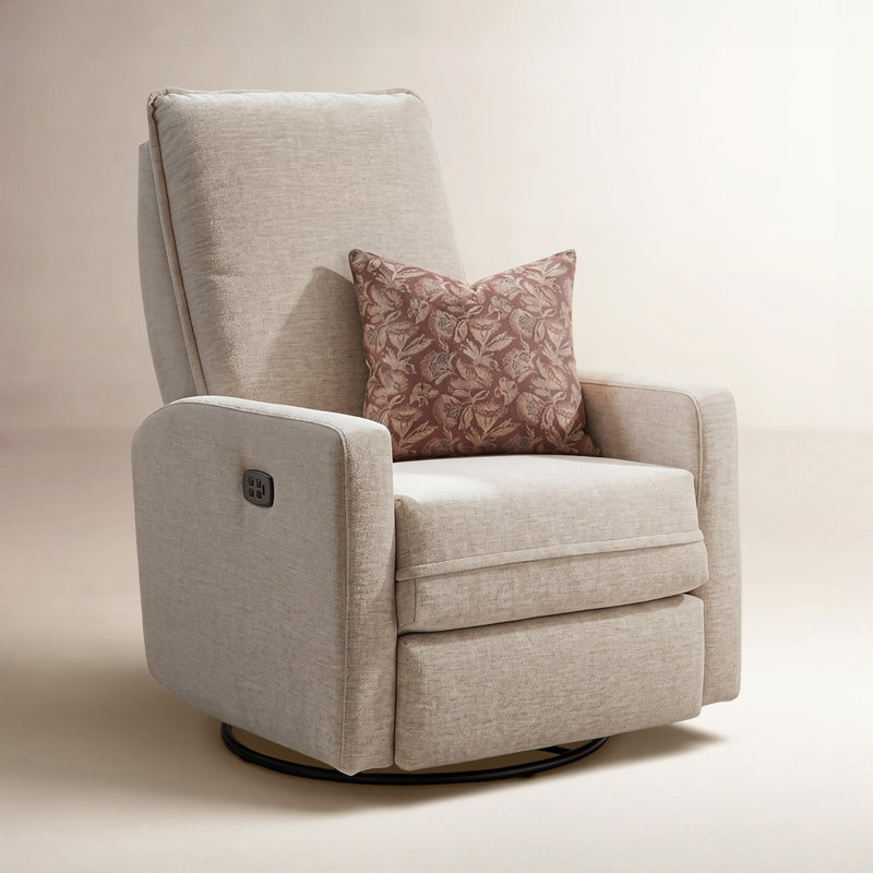 Fauteuil inclinable électrique Caliope, Chenille performance poivre blanc Malibu