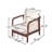 Outdoor Chair With Cushions And Wood Frame-1895336315
