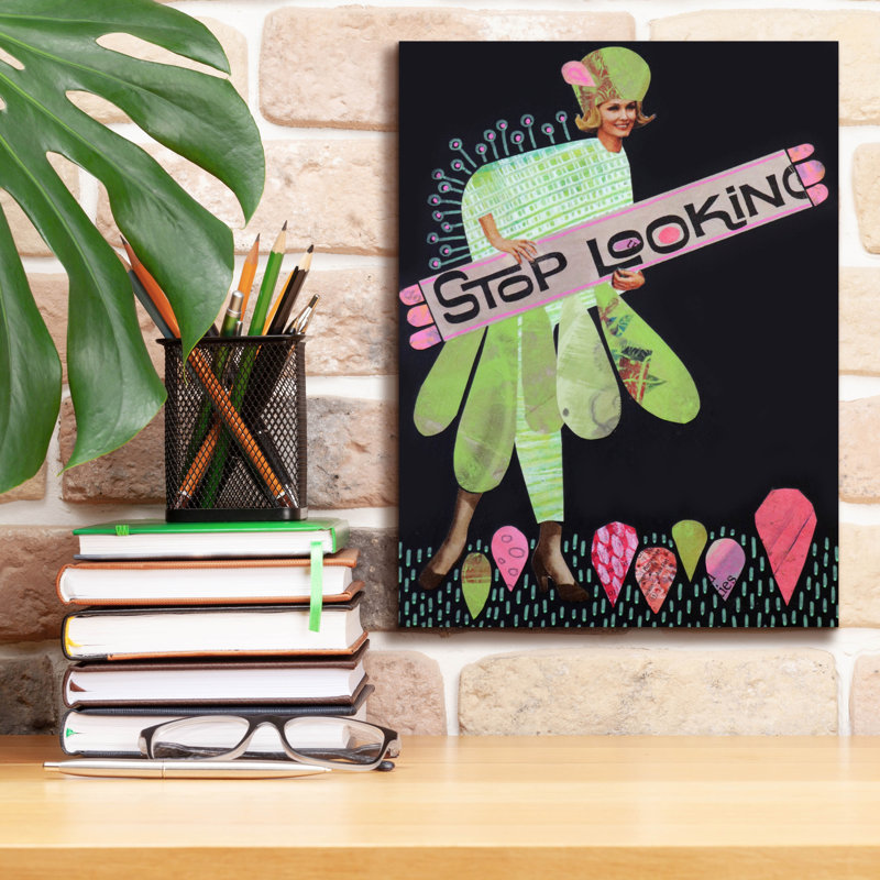  'Stop Looking' by Bebe Keith Canvas Wall Art, 12" x 16"
