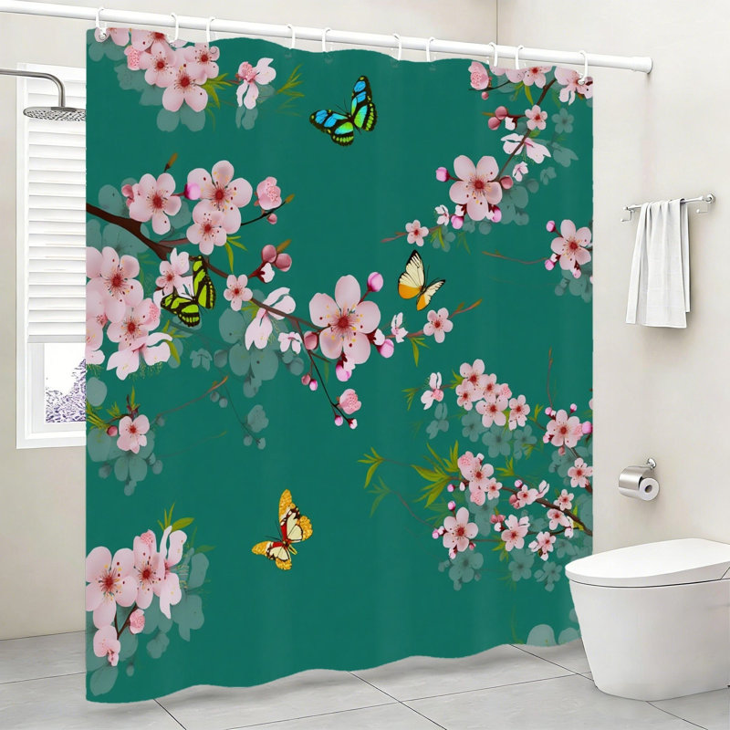Rideau de douche Cherry Blossom Butterfly 72x72