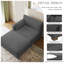 Chaise longue modulaire rembourrée en velours côtelé avec accoudoirs et coussins Bentura-1878153760-1878892189