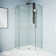 Piedmont 40" W x 40" D x 77" H Hinged Frameless Shower Enclosure with 3/8  Clear Glass&Base