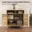 Buffet avec rangement et tablettes réglables-167628266