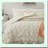 Boho Chic Pleated Comforter Set - 3 Piece Bedding Bundle with Ruffled Shams - All Season Bohemian Bed in a Bag - Beige King Size 102"88"