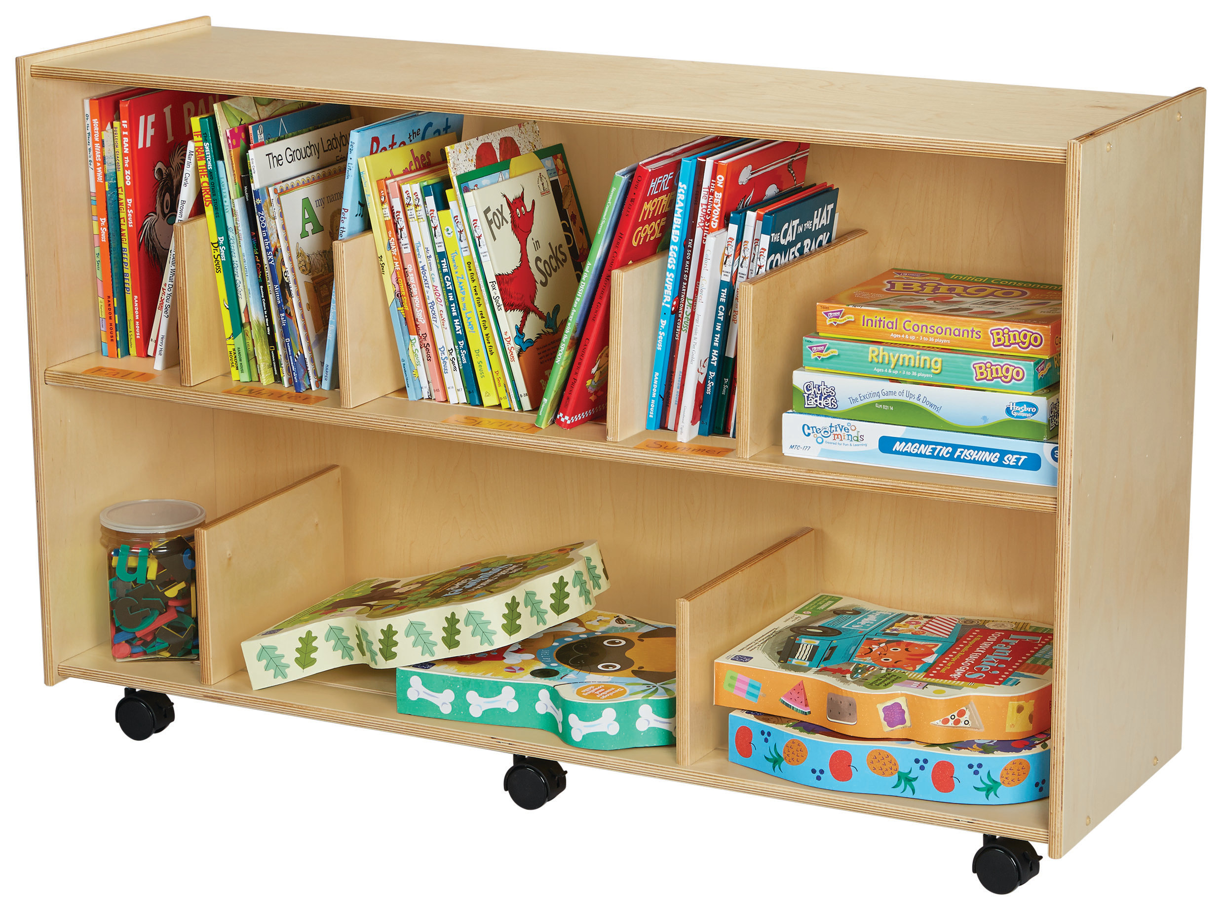 Childcraft 8 Compartment Manufactured Wood Book Display | Wayfair