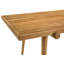 Table de salle à manger rectangulaire Fabra de 79 pouces en bois couleur miel