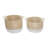 Seagrass Handmade Two Toned Decorative and Functional Storage Basket with Handles