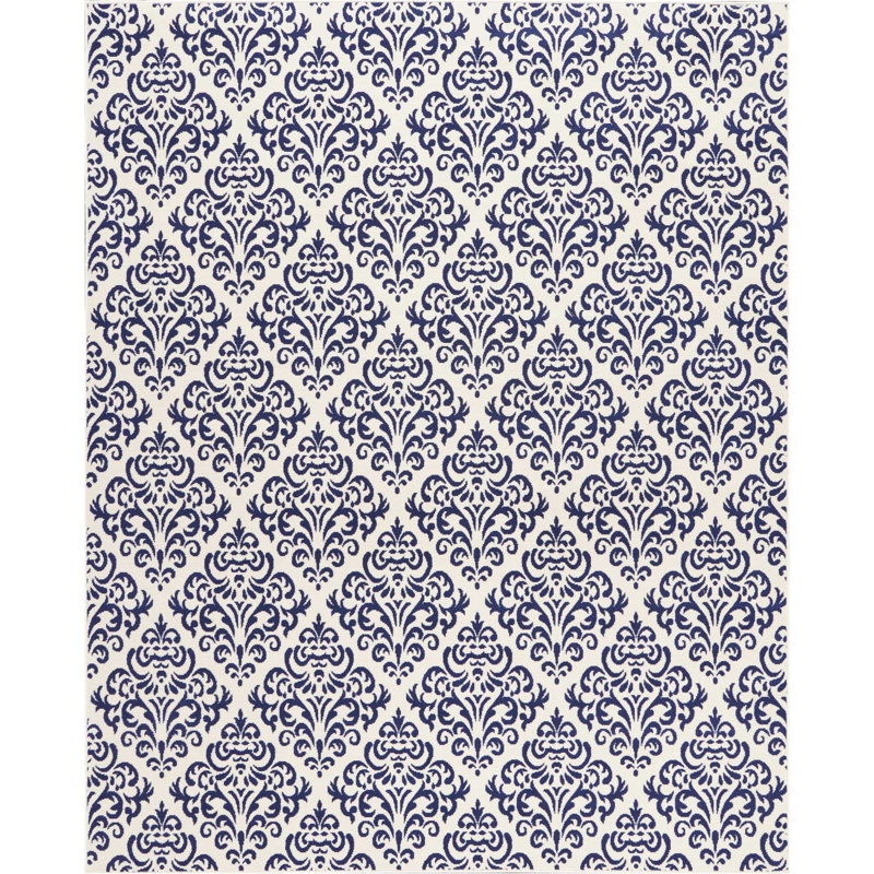 Gjuljeta Damask Indoor Rug, Rectangle 7'10" x 9'10"
