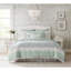 Ensemble d'édredon en coton percale 9 pièces Cottage Chic avec détails en dentelle et ruché, très grand-122457495-122457496