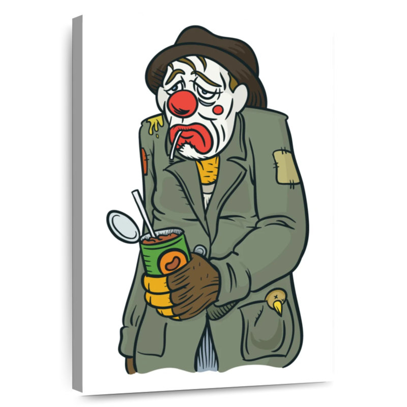 Leisha Hobo Clown, 24" H x 16" W