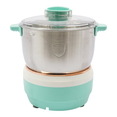 5L Electric Dough Mixer, Dough Kneading Machine(Silver+Green)