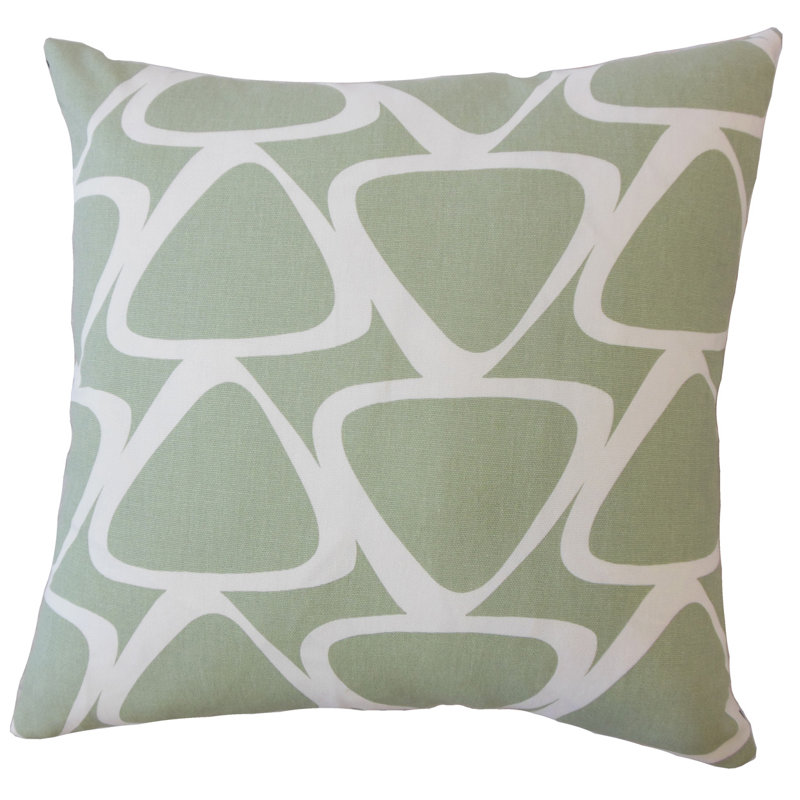 Square Pillow Cover & Insert, Light Green