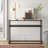 Nellie 42'' Glass Top Console Table