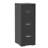 3 Drawer Metal Vertical File Cabinet With Lock And Card Slot Office Home Vertical File Cabinet For A4 Legal/Letter Size Narrow File Cabinet Locked,Assembly Required (Black)-120691153