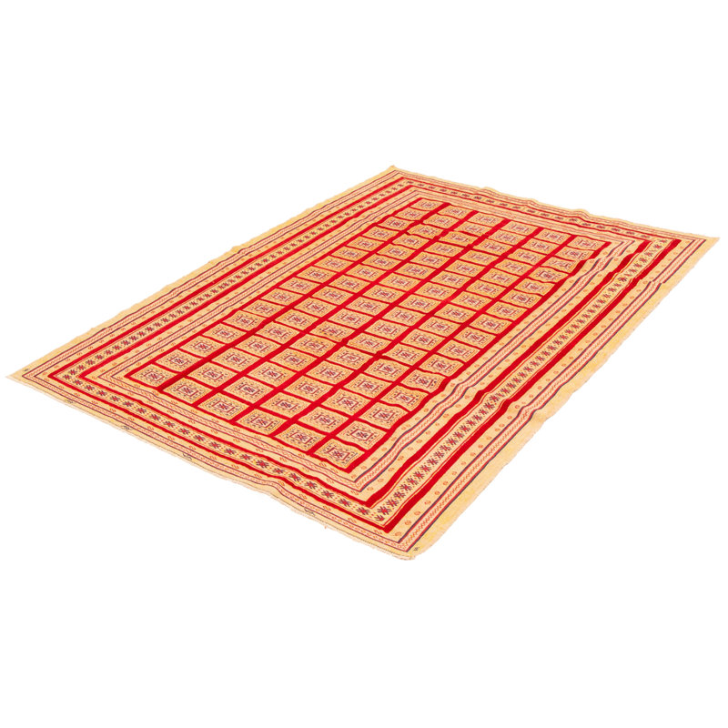 Tapis rouge tadjik 6 pi 8 po x 9 pi 2 po