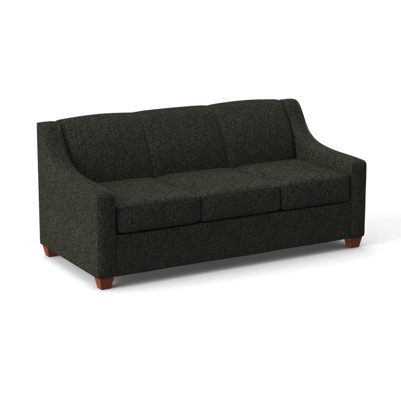 Phillips 76" Sofa Bed with Reversible Cushions, Dorset Charcoal, BM Cherry, Hybrid