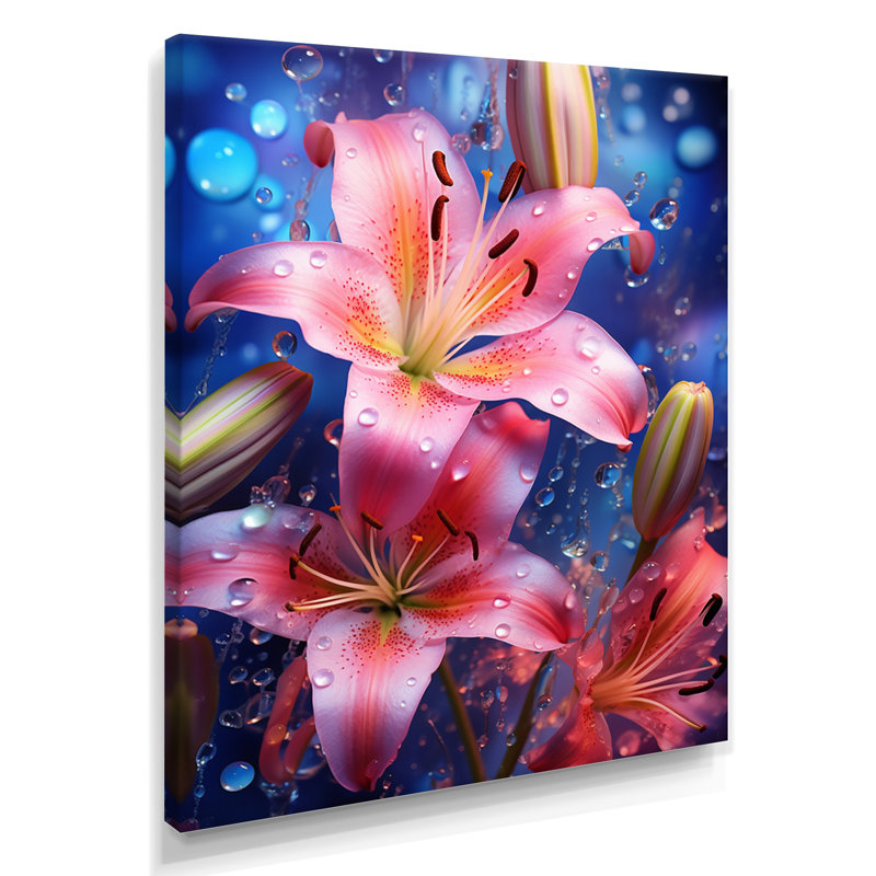 Rumley - Lily, art mural du salon, Toile tendue, H 20 po x l 12 po