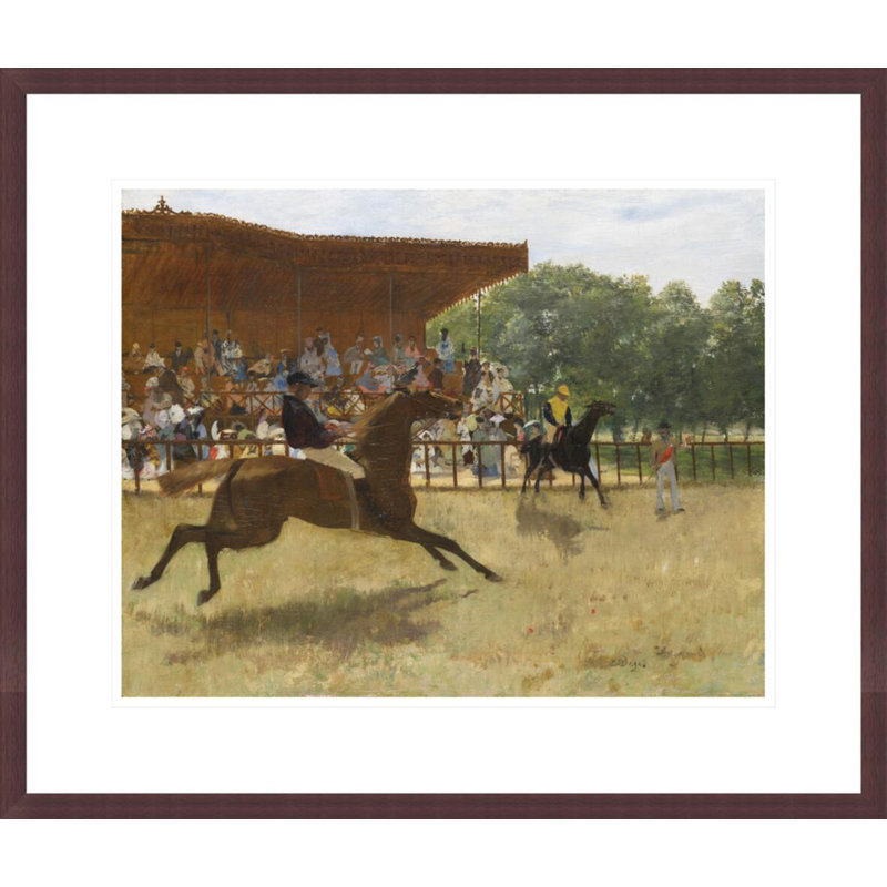 «The False Start» par Edgar Degas, impression giclée encadrée, H 17,75 po x l 20,95 po