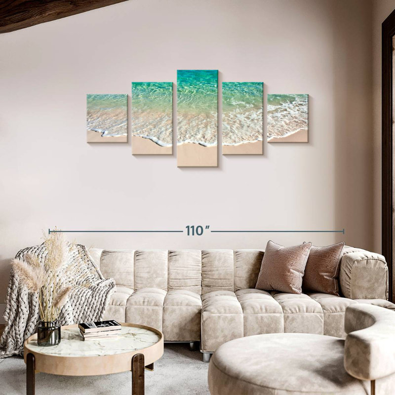 Avonna Blue Waves, H 36 po x l 80 po