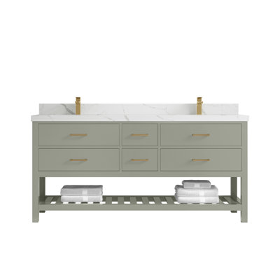 Carter 72 po Parker X P 22 po De meuble-lavabo double D