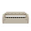 Lit de jour simple recouvert de tissu avec couchette coulissante-665551507