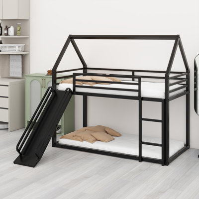 House Bunk Bed With Ladder And Slide