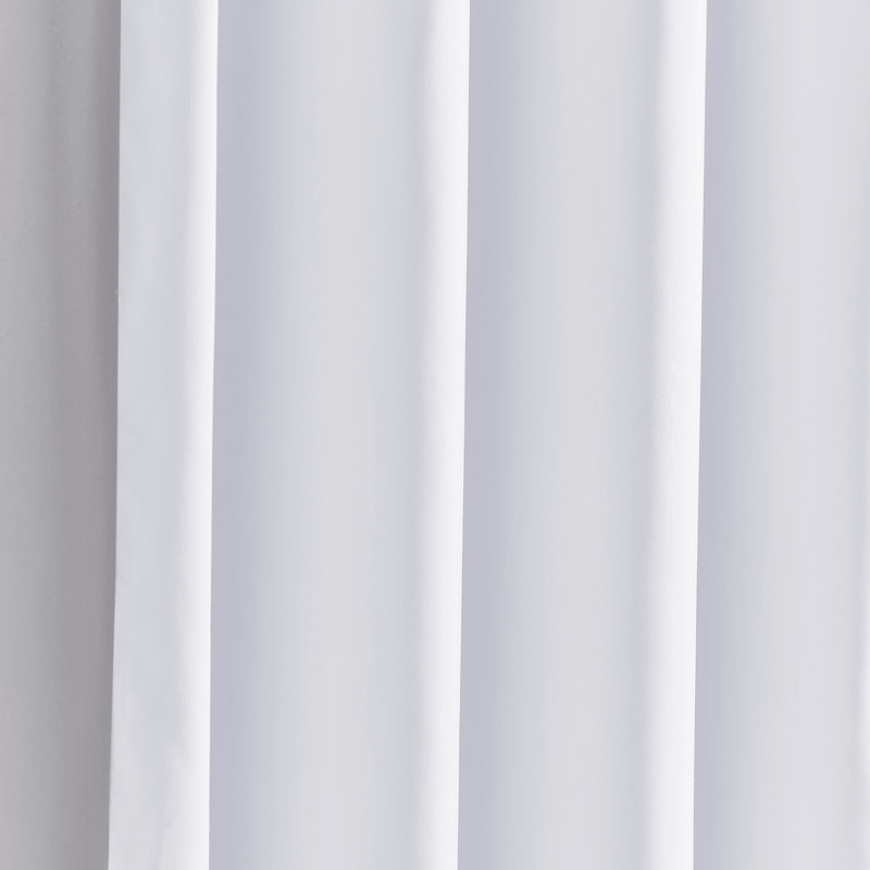 Shower Curtain, White/Gray