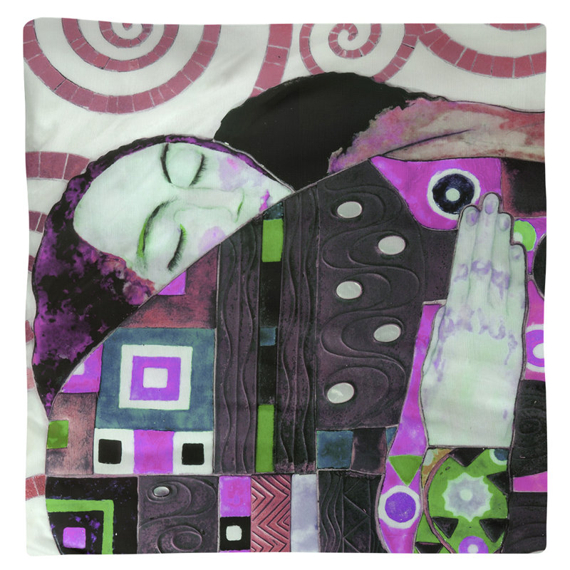 Serviette de coton 10 po Gustav Klimt, Rose