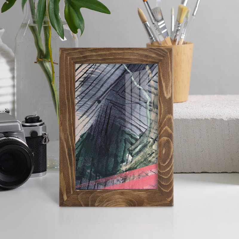 Gailon " Angled Spaces I ", Walnut, 6" H x 4" W x 1" D