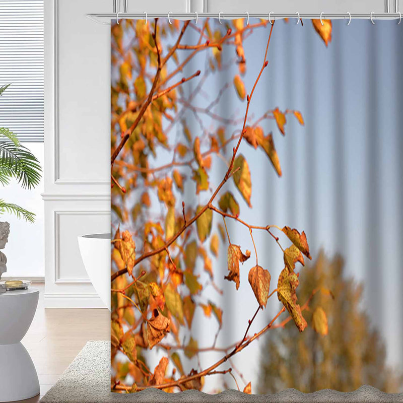 Rideau de douche Autumnal Fall Leaves, L 72 po x l 72 po