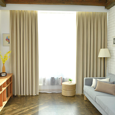 Nathainel Room Darkening Curtain Single Panel