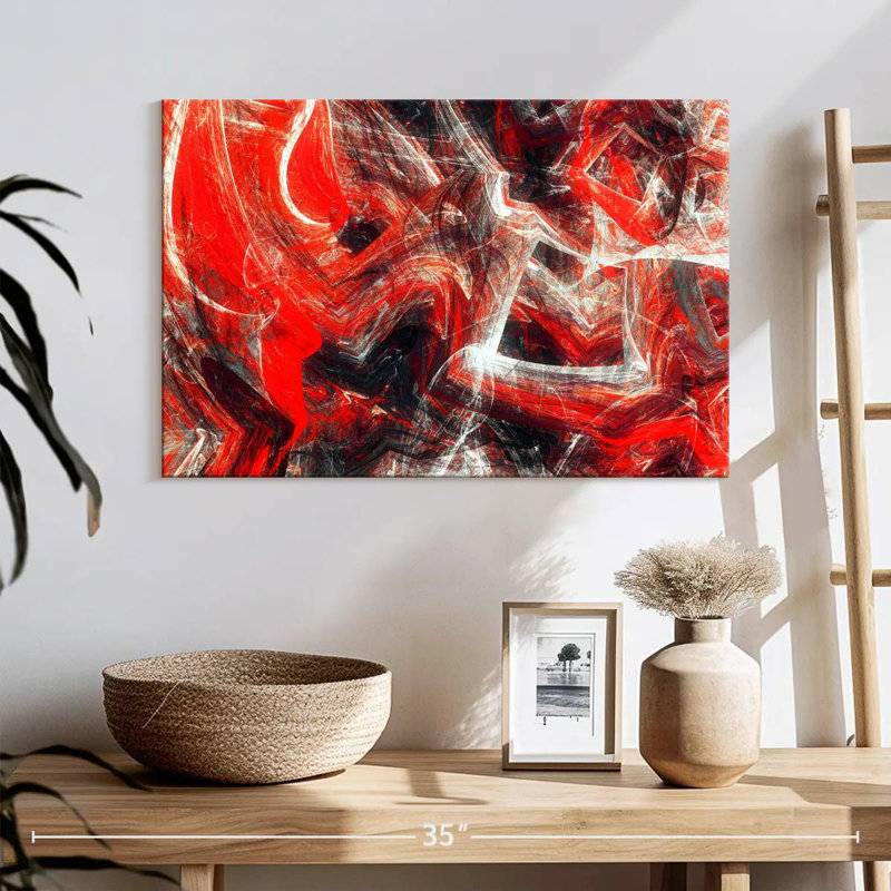 Avery Red Revolt Dynamic Abstract