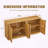 59" Modern Wavy Sideboard