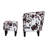 Anges Upholstered Barrel Chair with Ottoman-1942375878