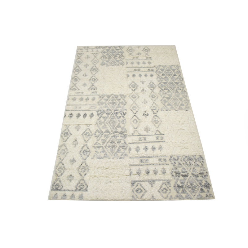 Tapis oriental crème marocain 5 x 8