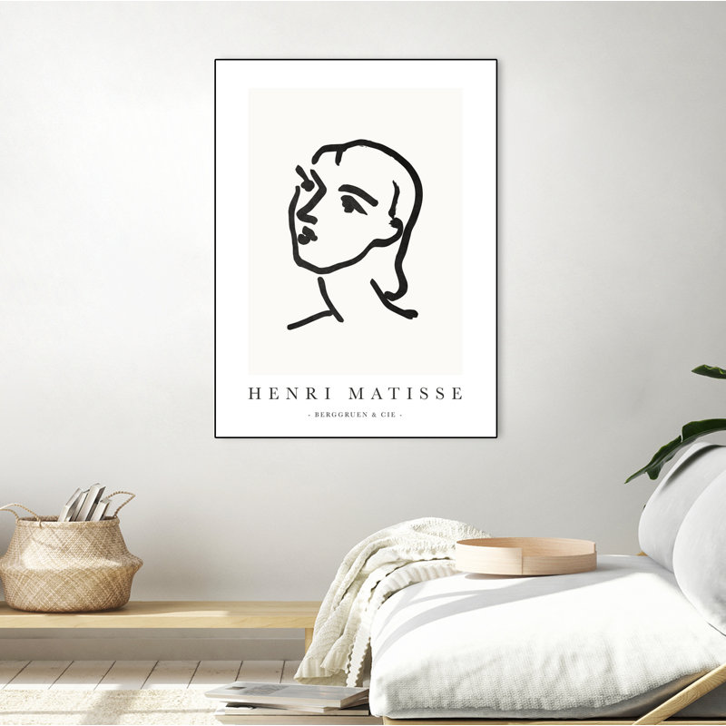 Le Visage, toile encadrée, H 24 po x l 18 po